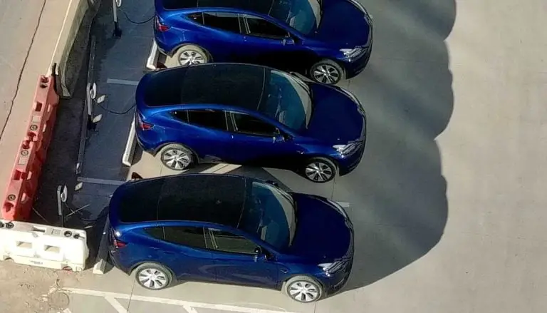 9 New Tesla Model Y Cars Spotted At New Gigafactory Texas