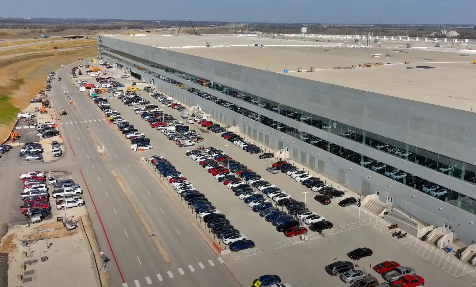 Dozens Of New Tesla Model 3 And Y Vehicles Shown At Gigafactory Texas In Latest Drone Video