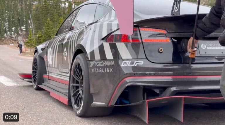 The World-Renowned Pikes Peak Car Trials Played Host To An Unexpected New Contender Today - An Electric Family Car Dubbed &Quot;Dark Helmet&Quot;. This Dark Horse Made Waves In The Racing Community, With Famed Driver Randy Pobst Behind The Wheel.