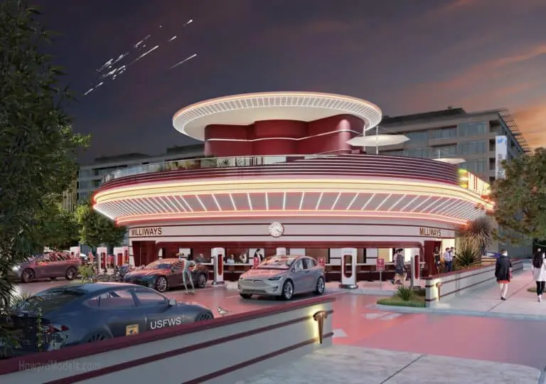 Tesla'S Next Big Thing: Drive-In, Diner, And Supercharger Combined!