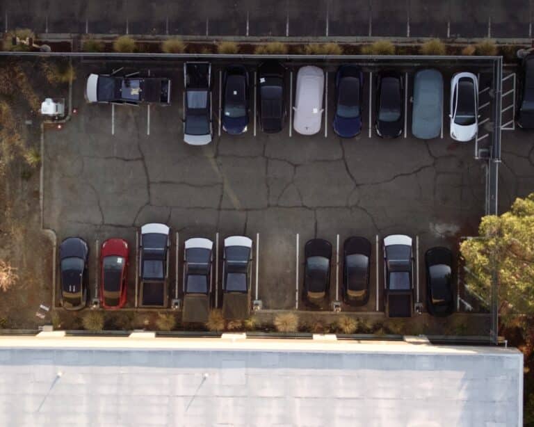 Cybertruck Towers Over Tesla Lineup. Photo Courtesy Of Omg_Tesla/Rivian.