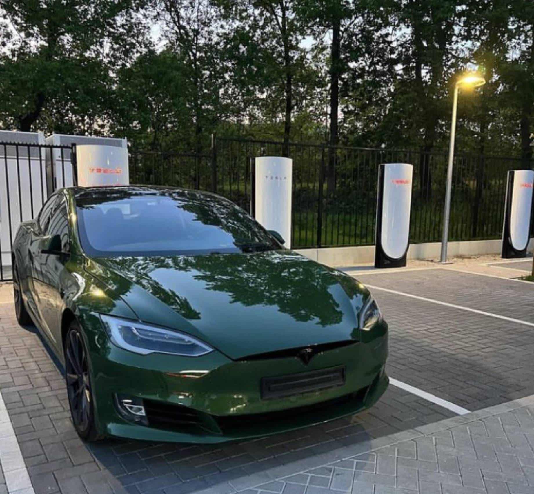 Tesla's Second V4 Supercharger Station In The Netherlands