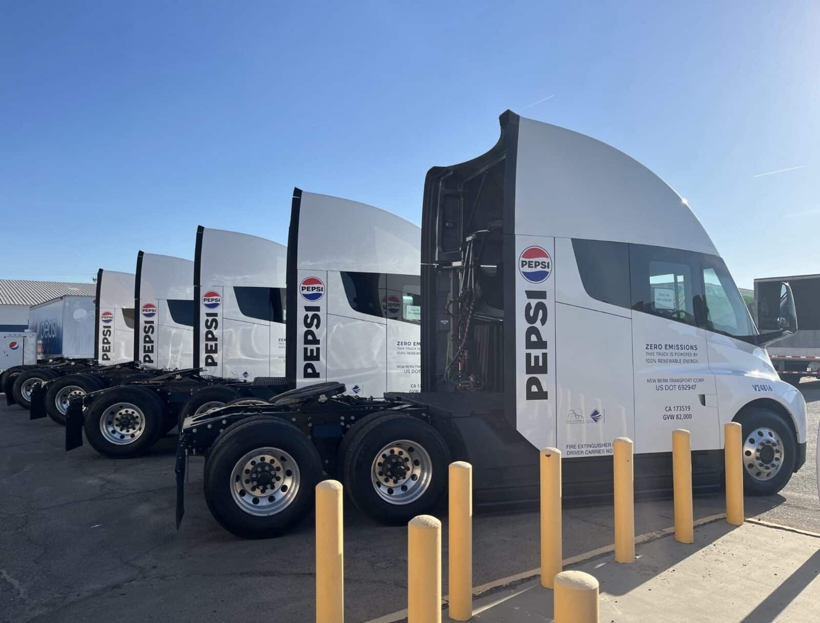 Pepsico Expands Tesla Semi Fleet In California
