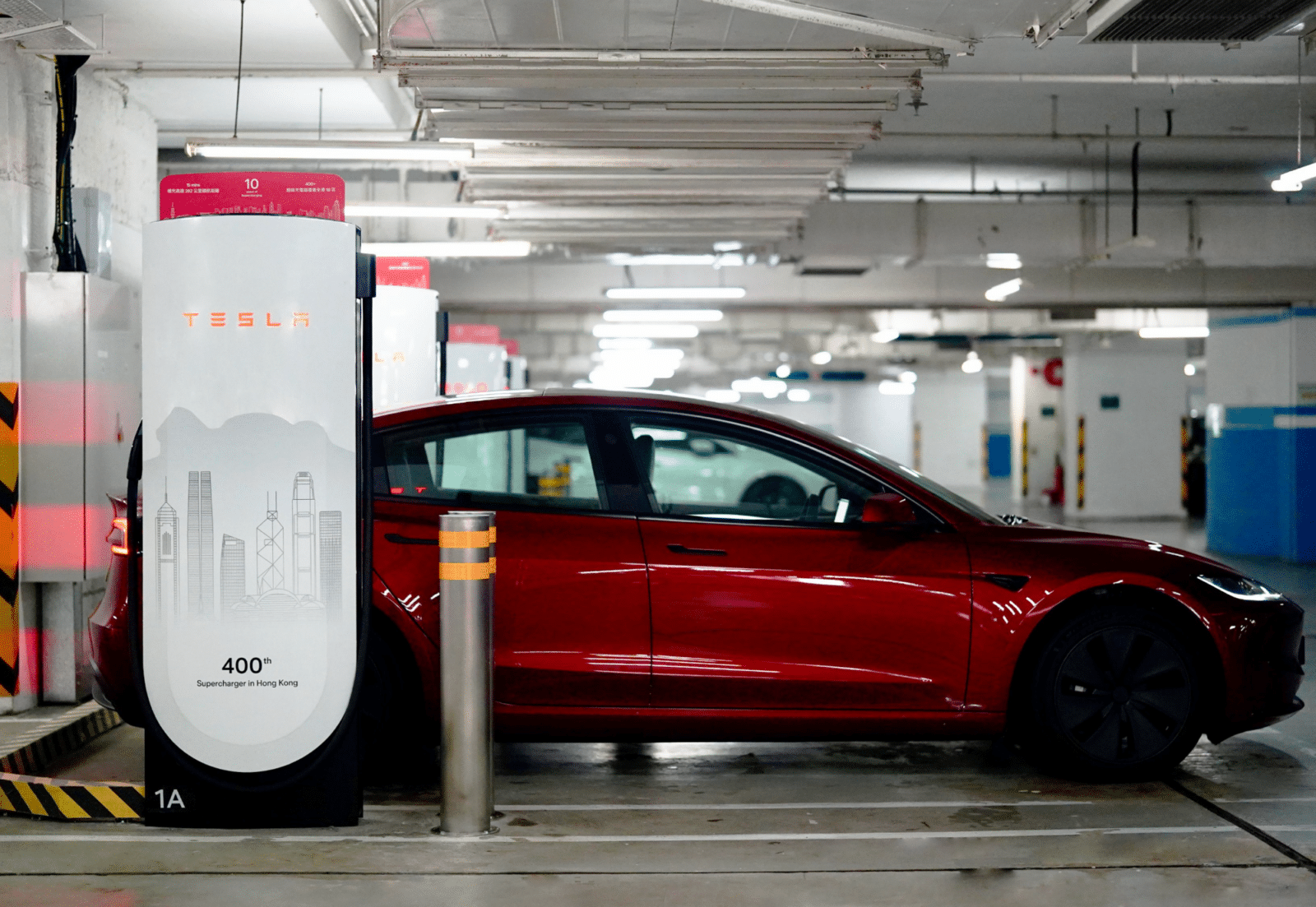 Tesla Celebrates 10 Years Of Supercharging In Hong Kong With Special Design