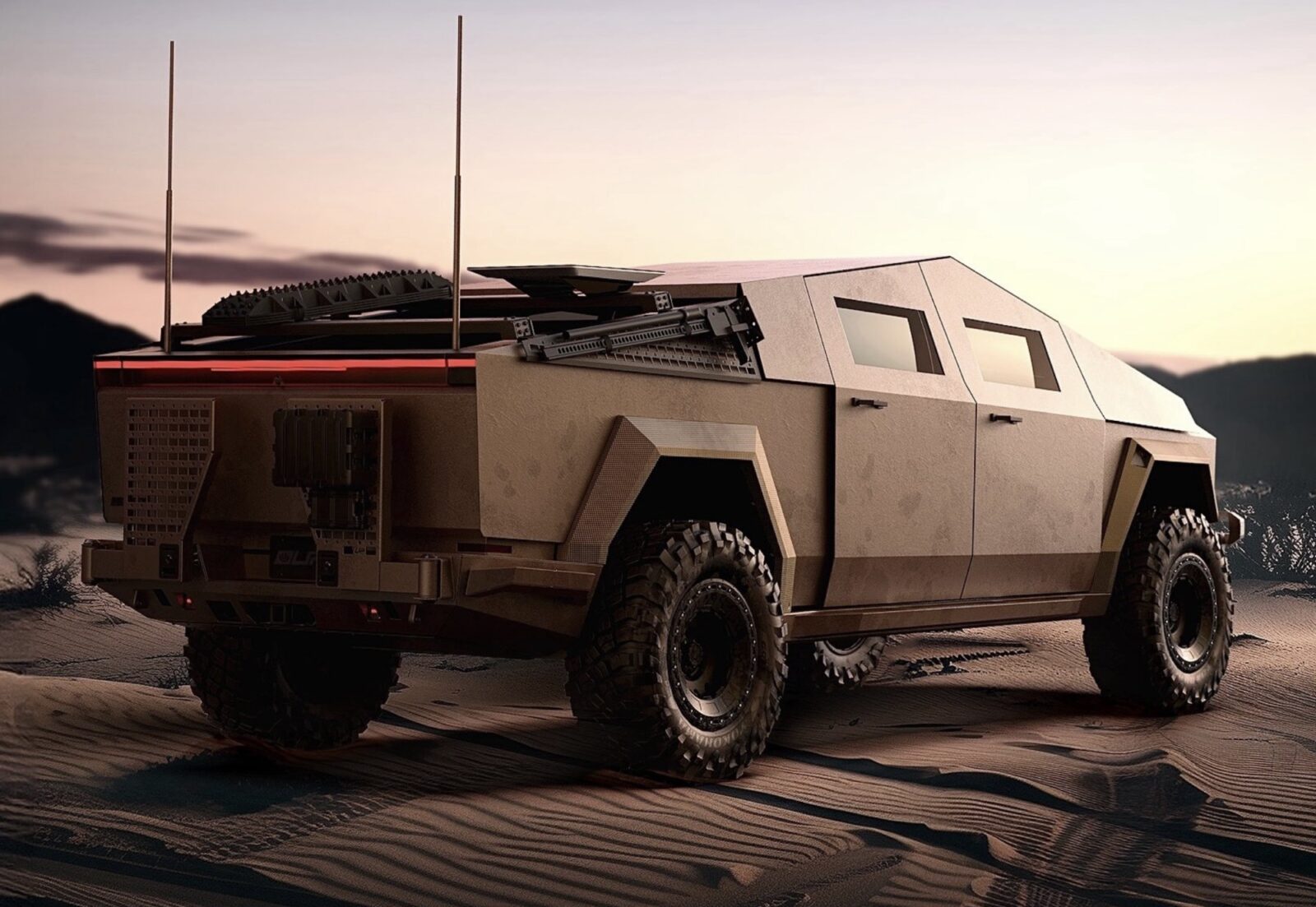 Tesla Cybertruck Goes Military: The Sting Brings Electric Power To The Battlefield