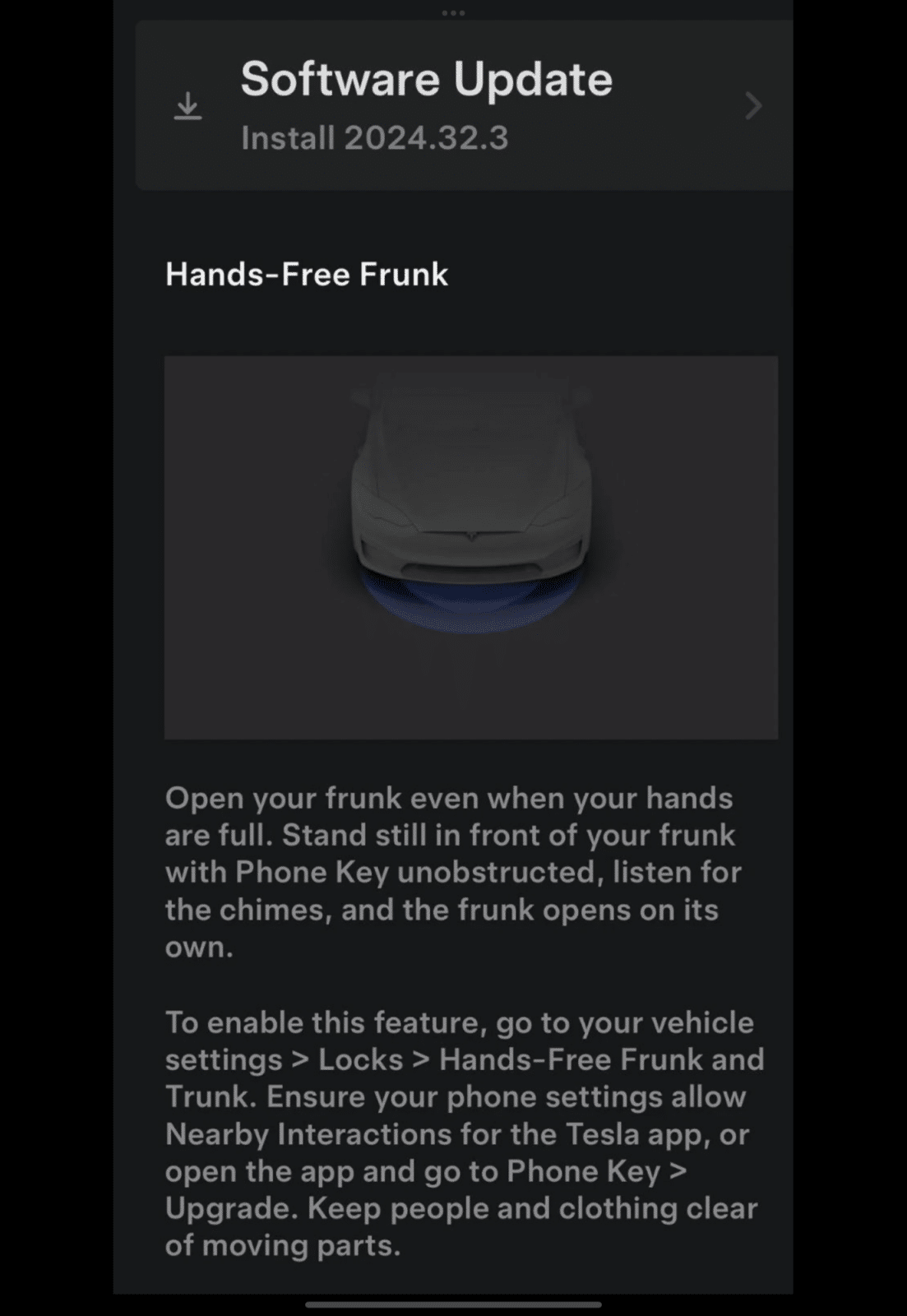 Tesla Unveils &Quot;Hands-Free Frunk&Quot; Feature For Select Models