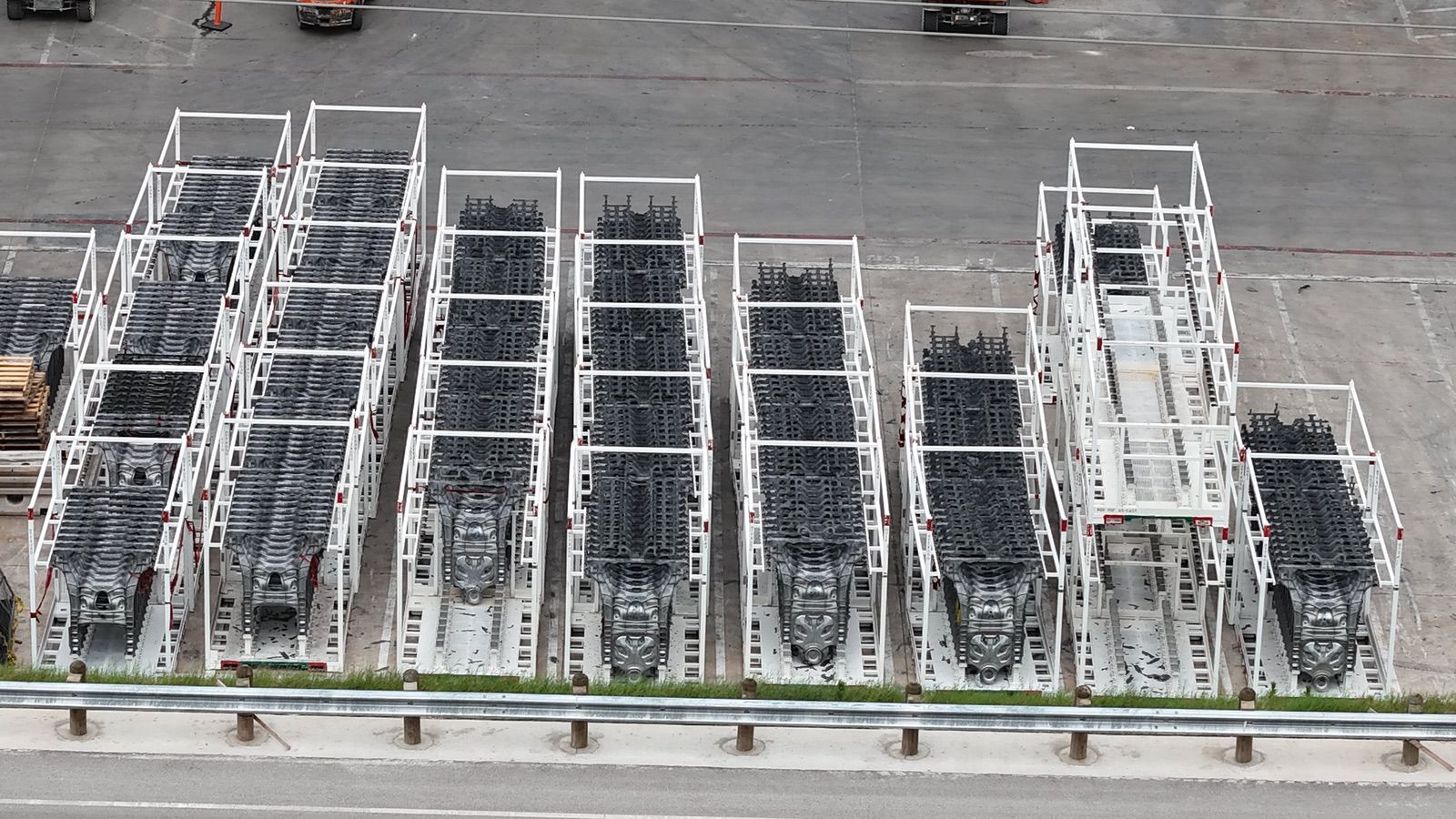 Tesla Cybercab Production Gains Steam? Dozens Of Castings Spotted At Giga Texas