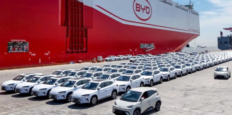 World’s Largest Car Carrier Sets Sail With 7,000 Byd Evs Bound For Brazil