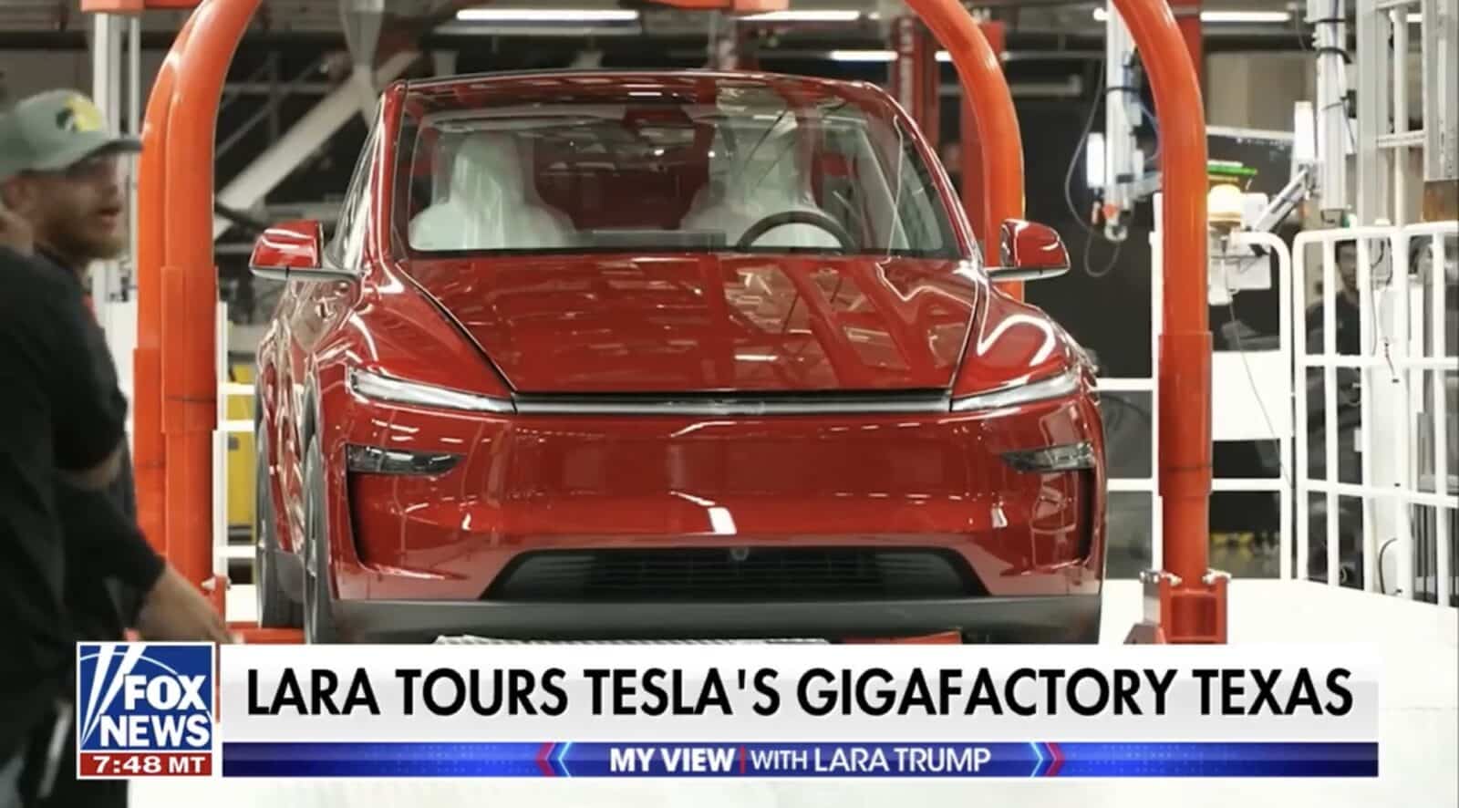 Lara Trump’s Tesla Gigafactory Tour Showcases Ev Innovation Amid Challenges
