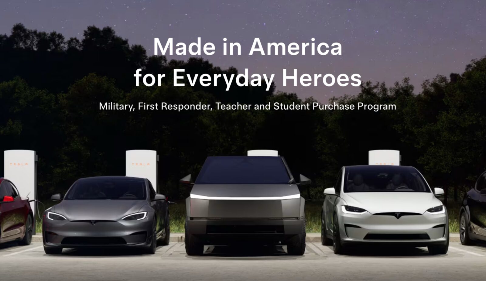 Tesla Launches $1,000 Discount Program For Heroes: Evs For Military, Teachers, And More
