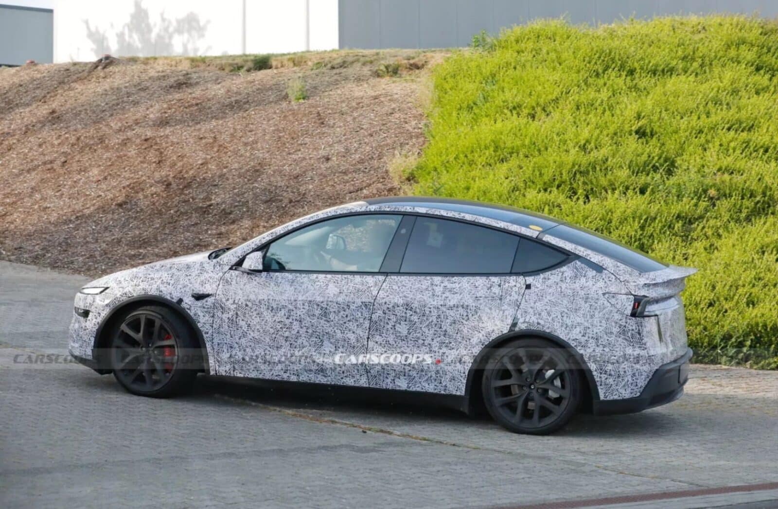 Tesla Model Y Performance Spotted At Nürburgring With Plaid Wheels And Upgraded Features