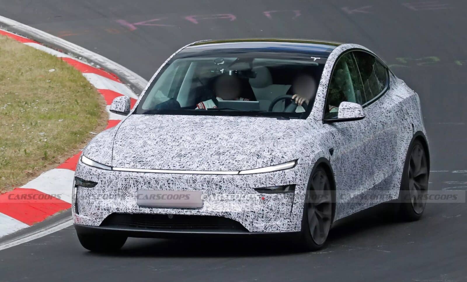 Tesla Model Y Performance Spotted At Nürburgring With Plaid Wheels And Upgraded Features