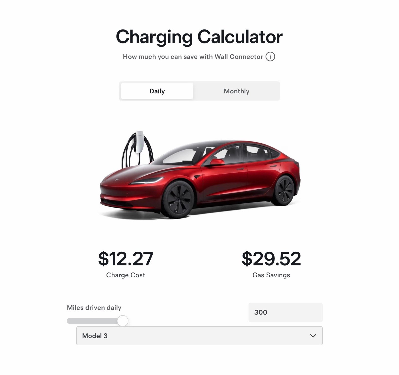 Tesla Launches Charging Calculator To Show Buyers Gas Savings